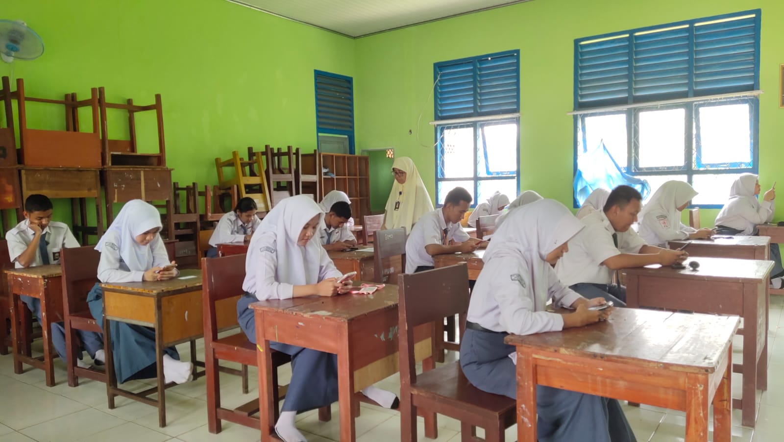 Pelaksanaan Ujian SAS di SMAN 4 OKU Dimulai, Seluruh Siswa Kehadiran Tanpa Kendala