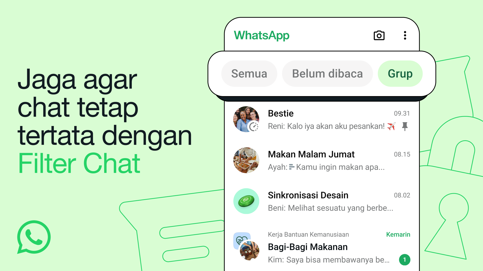 Membuka WhatsApp Lebih Mudah dengan Filter Chat Baru