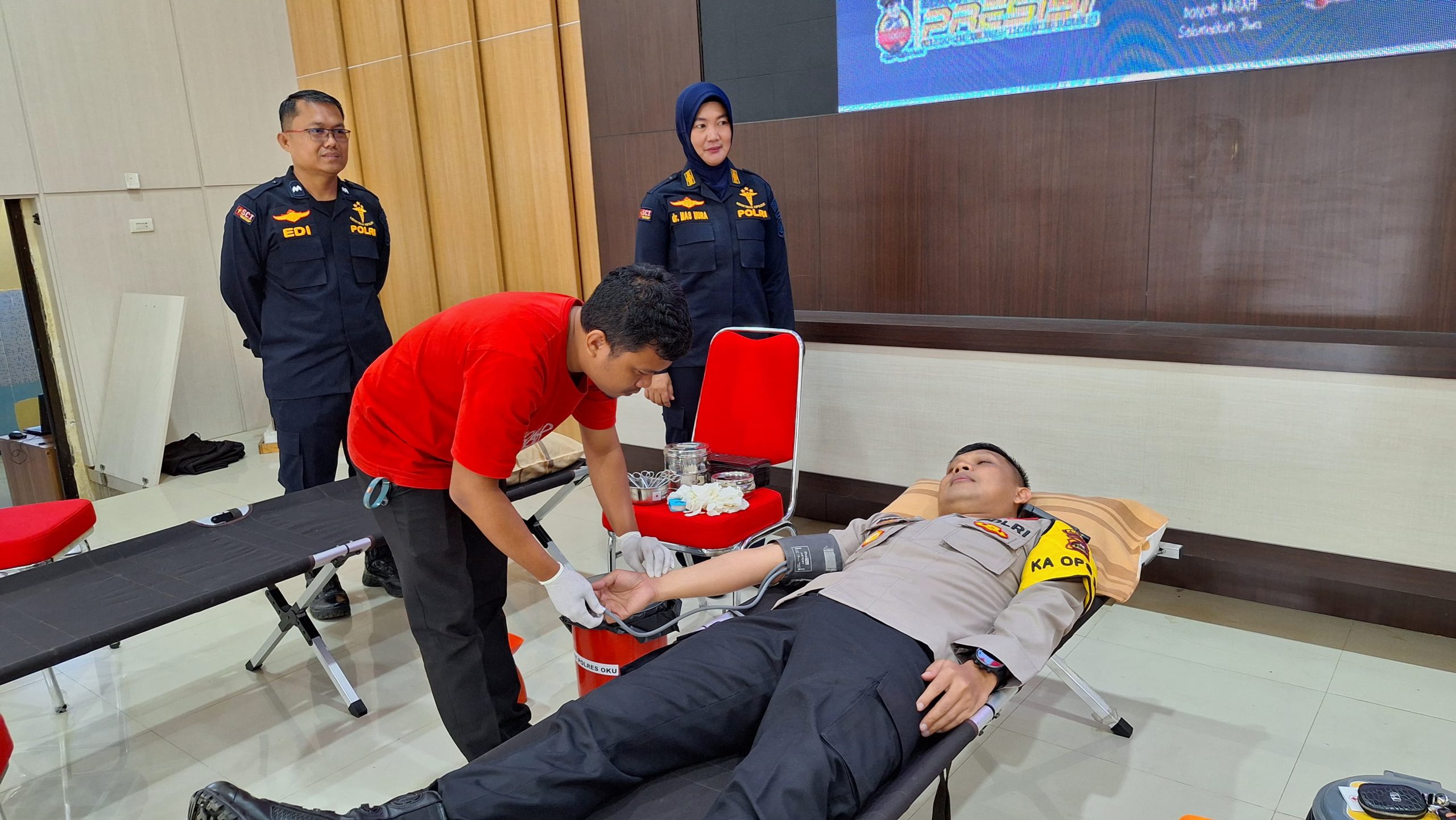 Polres OKU Gelar Donor Darah