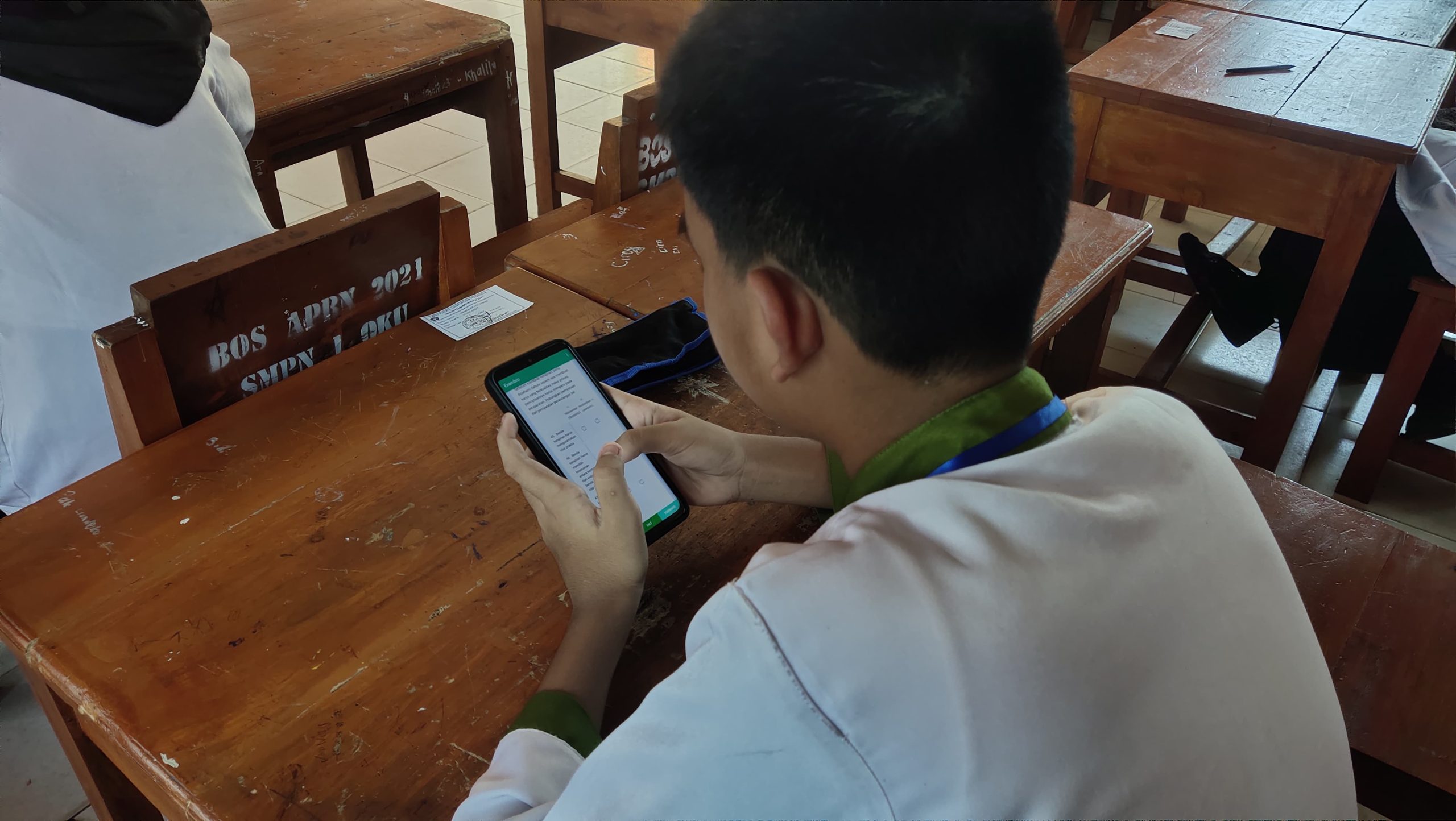 SMPN 1 OKU Gelar USP Berbasis Android