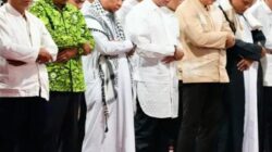 Shalat tarawih berjamaah acara Tabligh Akbar dan Lepas Sambut Penjabat (Pj.) Bupati OKU